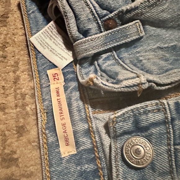 Women's Light Blue Distressed Jeans - Picture 2 of 6